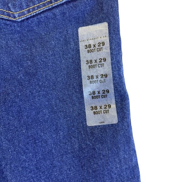 Levi’s Mens Blue Denim Cotton 517 Boot Cut Jeans Size W38 L29 - New - Picture 7 of 9